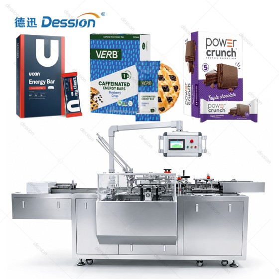 Versatile Energy Bar Cartoning Machine with Quick-Change Format | Flexible Packaging for Protein & Nutrition Bars Co-Packing